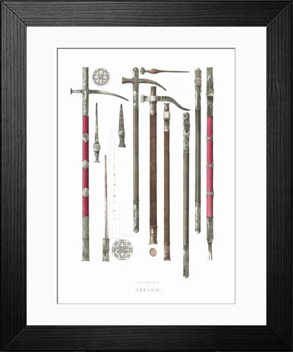 Framed Print : Chekans. From the Antiquities of the Russian State, 1849-1853 Framed Print : Chekans. From the Antiquities of the Russian State, 1849-1853