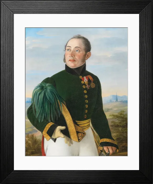 Framed Print : Portrait of Field Marshal Lieutenant Friedrich von Spannoghe (1782-1850), 1830 Framed Print : Portrait of Field Marshal Lieutenant Friedrich von Spannoghe (1782-1850), 1830