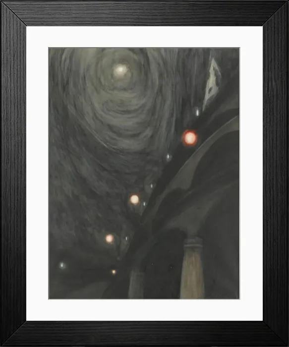 Framed Print : Moonlight and Light, c. 1909. Creator: Spilliaert, Leon (1881-1946) Framed Print : Moonlight and Light, c. 1909. Creator: Spilliaert, Leon (1881-1946)