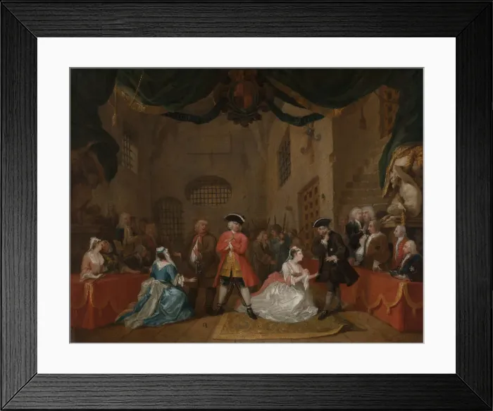 Framed Print : The Beggars Opera, 1729. Creator: William Hogarth Framed Print : The Beggars Opera, 1729. Creator: William Hogarth