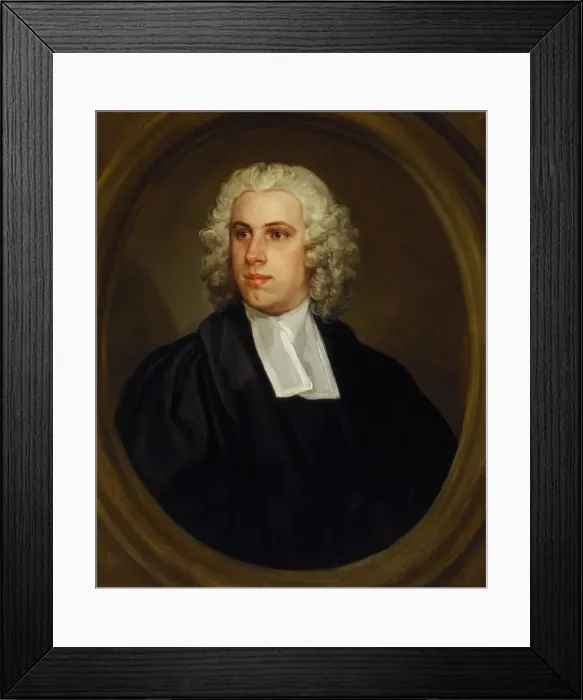 Framed Print : The Revd. John Lloyd, DD, 1738. Creator: William Hogarth Framed Print : The Revd. John Lloyd, DD, 1738. Creator: William Hogarth
