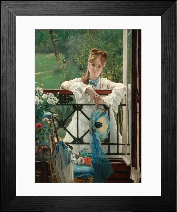 Framed Print : The Blue Ribbon, ca 1894. Creator: Stevens, Alfred (1823-1906) Framed Print : The Blue Ribbon, ca 1894. Creator: Stevens, Alfred (1823-1906)