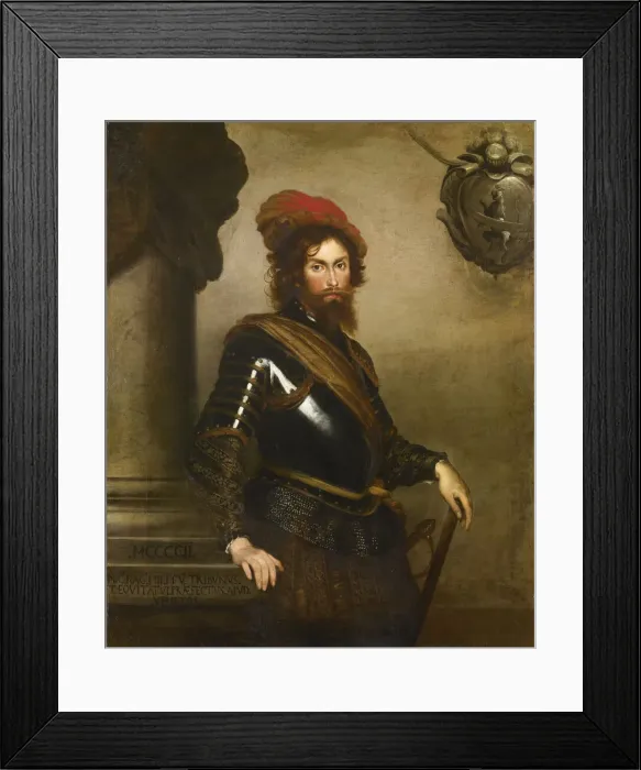 Framed Print : Portrait of NicoloRaggi. Creator: Strozzi, Bernardo (1581-1644) Framed Print : Portrait of NicoloRaggi. Creator: Strozzi, Bernardo (1581-1644)