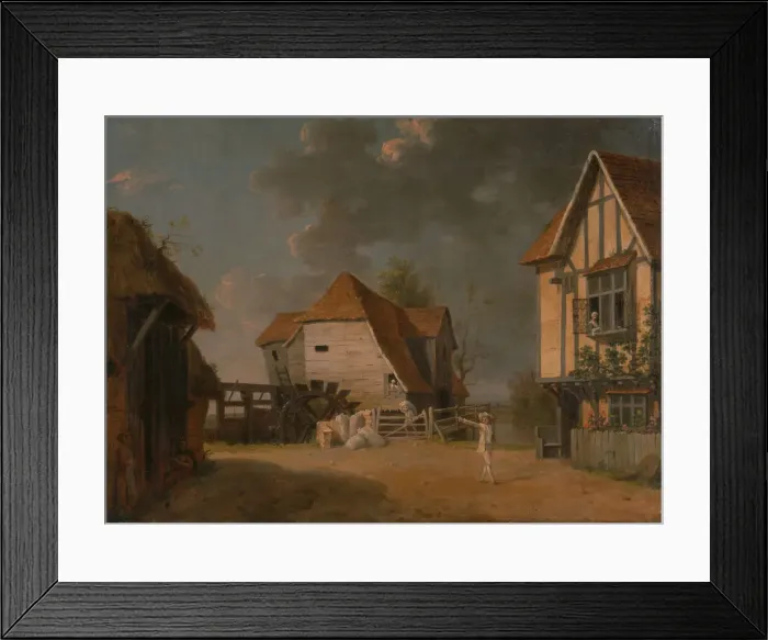 Framed Print : A Scene from The Maid of the Mill, 1765. Creator: John Inigo Richards Framed Print : A Scene from The Maid of the Mill, 1765. Creator: John Inigo Richards