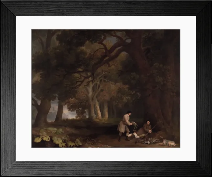 Framed Print : A Repose after Shooting, 1770. Creator: George Stubbs Framed Print : A Repose after Shooting, 1770. Creator: George Stubbs