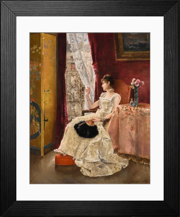 Framed Print : Reverie, 1885. Creator: Stevens, Alfred (1823-1906)