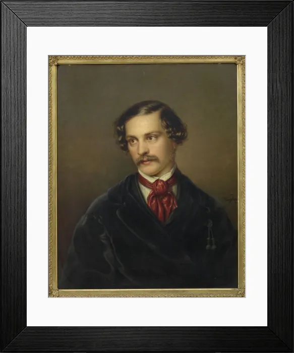 Framed Print : Portrait of the playwright and composer Alexander Baumann (1814-1857), ca 1845 Framed Print : Portrait of the playwright and composer Alexander Baumann (1814-1857), ca 1845