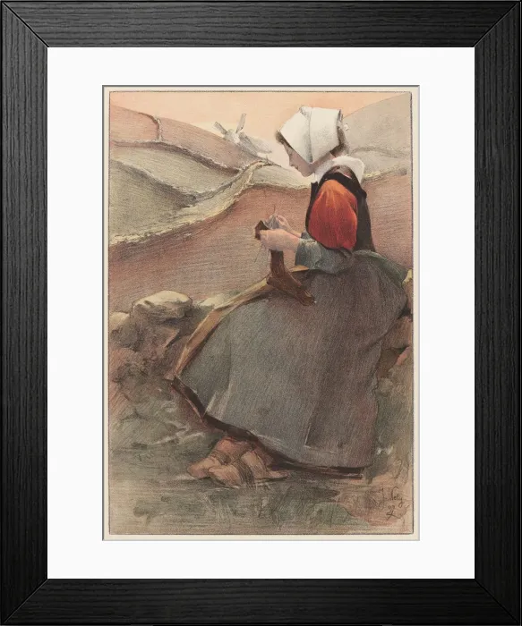 Framed Print : Fleur de Lande, 1897. Creator: Wely, Jacques (1873-1910) Framed Print : Fleur de Lande, 1897. Creator: Wely, Jacques (1873-1910)