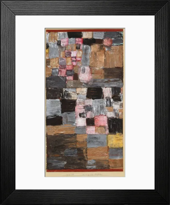 Framed Print : Ascent of a Little Town, 1930. Creator: Klee, Paul (1879-1940) Framed Print : Ascent of a Little Town, 1930. Creator: Klee, Paul (1879-1940)