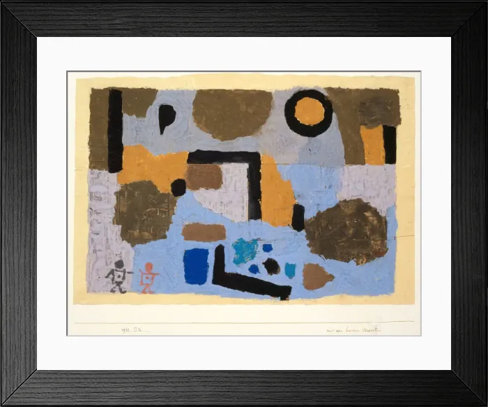Framed Print : With the two lost ones, 1938. Creator: Klee, Paul (1879-1940) Framed Print : With the two lost ones, 1938. Creator: Klee, Paul (1879-1940)