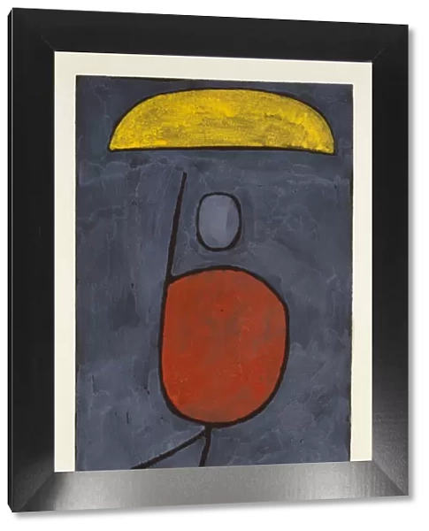 With an umbrella, 1939. Creator: Klee, Paul (1879-1940)