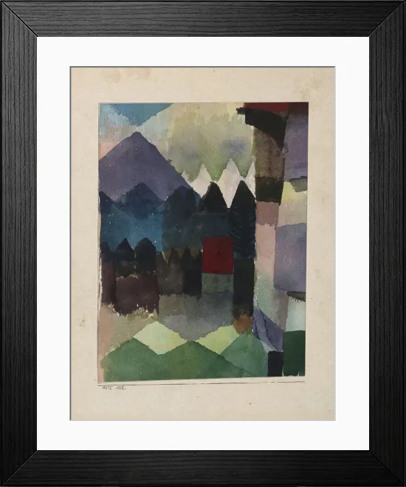 Framed Print : Fohn im Marc schen Garten, 1915. Creator: Klee, Paul (1879-1940) Framed Print : Fohn im Marc schen Garten, 1915. Creator: Klee, Paul (1879-1940)