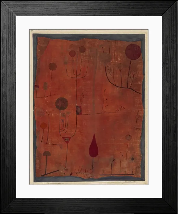 Framed Print : Fruits on Red, 1930. Creator: Klee, Paul (1879-1940) Framed Print : Fruits on Red, 1930. Creator: Klee, Paul (1879-1940)