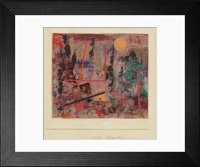 Framed Print : Onset of Garden Construction, 1929. Creator: Klee, Paul (1879-1940)