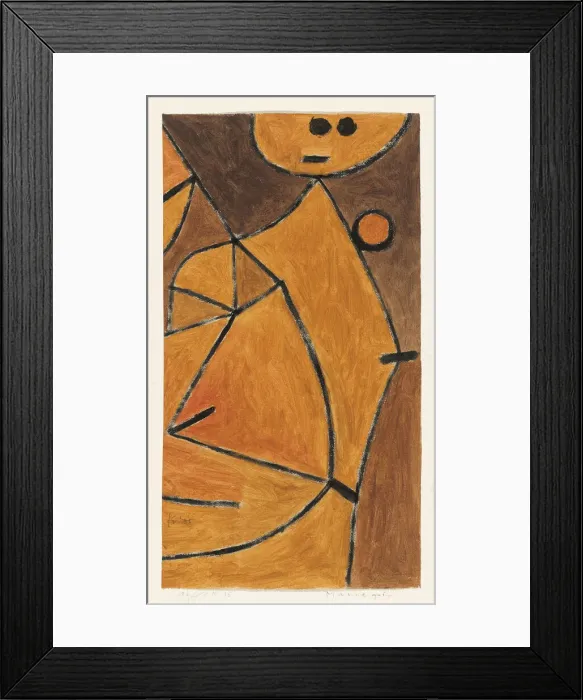 Framed Print : Mannequin, 1940. Creator: Klee, Paul (1879-1940) Framed Print : Mannequin, 1940. Creator: Klee, Paul (1879-1940)