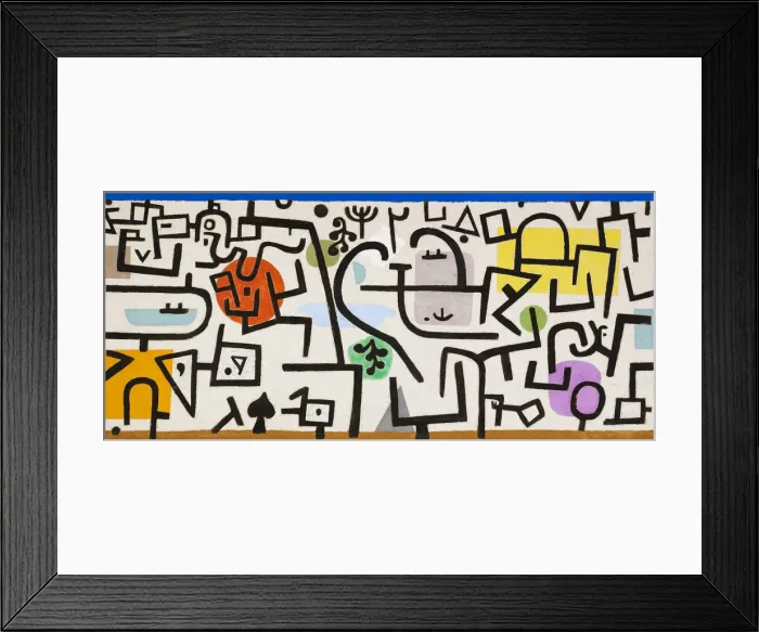 Framed Print : Rich Harbour (Picture of a Journey), 1938. Creator: Klee, Paul (1879-1940) Framed Print : Rich Harbour (Picture of a Journey), 1938. Creator: Klee, Paul (1879-1940)