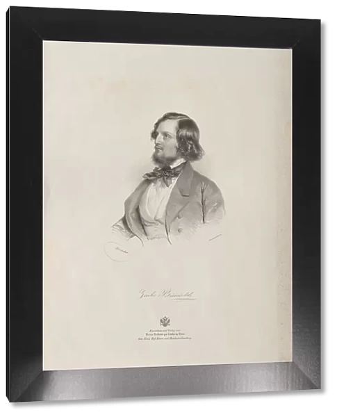 Portrait of the flutist and composer Giulio Briccialdi (1818-1881), before 1850