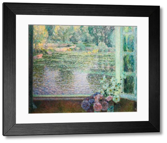 Framed Print : Window On The River. Creator: Le Sidaner, Henri (1862-1939) Framed Print : Window On The River. Creator: Le Sidaner, Henri (1862-1939)