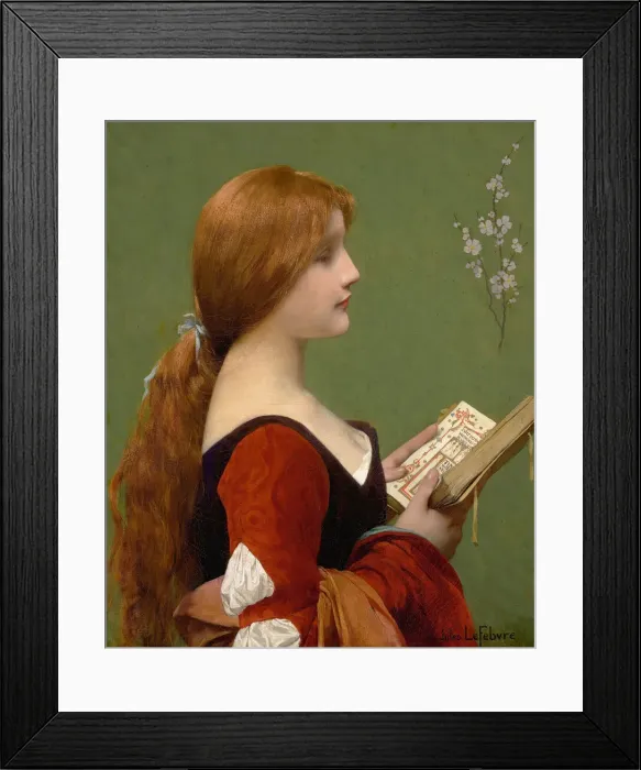 Framed Print : Jeanne la Rousse. Creator: Lefebvre, Jules Joseph (1836-1911) Framed Print : Jeanne la Rousse. Creator: Lefebvre, Jules Joseph (1836-1911)