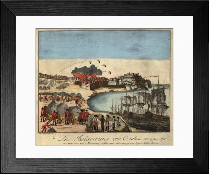 Framed Print : The Siege of the Fortress Ochakov on December 1788, 1788 Framed Print : The Siege of the Fortress Ochakov on December 1788, 1788