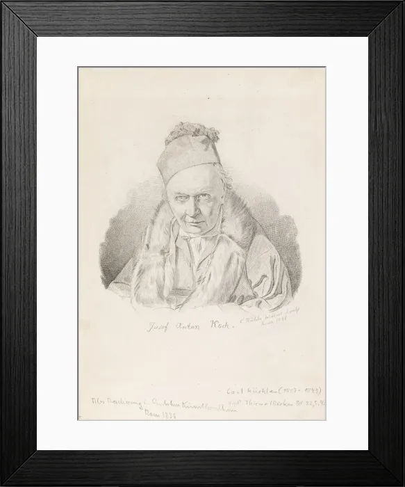 Framed Print : Portrait of the painter Joseph Anton Koch (1768-1839), 1836 Framed Print : Portrait of the painter Joseph Anton Koch (1768-1839), 1836