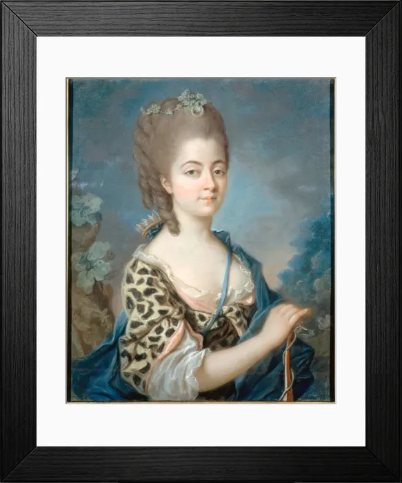 Framed Print : Portrait of Marie-Aurore de Saxe (1748-1821) as Diana, ca 1777 Framed Print : Portrait of Marie-Aurore de Saxe (1748-1821) as Diana, ca 1777