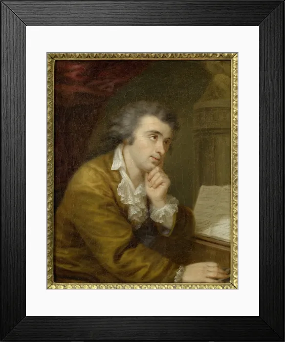 Framed Print : Portrait of pianist and composer Joseph Wolfl (1773-1812), c. 1795