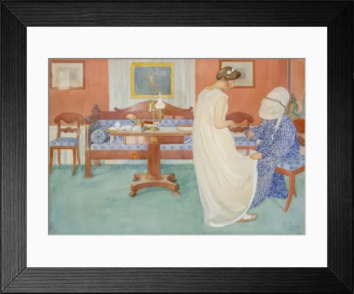 Framed Print : The Bridesmaid, 1908. Creator: Larsson, Carl (1853-1919) Framed Print : The Bridesmaid, 1908. Creator: Larsson, Carl (1853-1919)