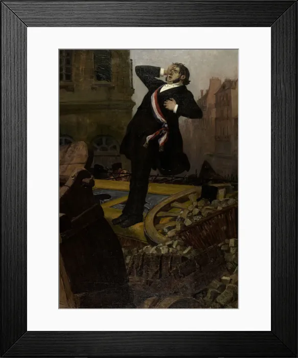 Framed Print : Death of deputy Alphonse Baudin on December 3, 1851, 1902 Framed Print : Death of deputy Alphonse Baudin on December 3, 1851, 1902