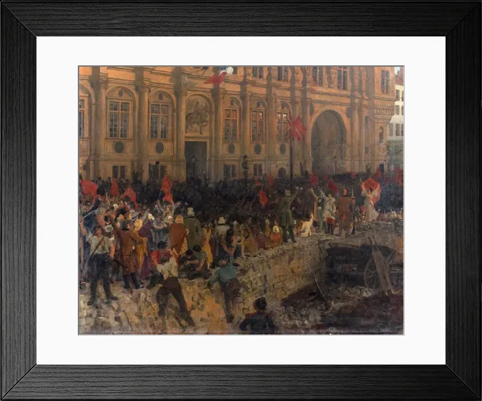 Framed Print : Proclamation of the Republic on February 24, 1848, c. 1902
