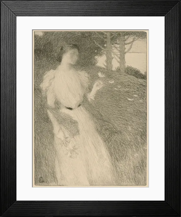 Framed Print : Evening in October, c. 1898. Creator: Laurent, Ernest (1859-1929) Framed Print : Evening in October, c. 1898. Creator: Laurent, Ernest (1859-1929)
