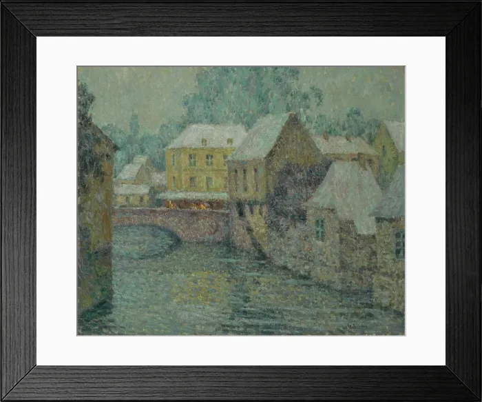 Framed Print : Neige (Snow), 1917. Creator: Le Sidaner, Henri (1862-1939) Framed Print : Neige (Snow), 1917. Creator: Le Sidaner, Henri (1862-1939)