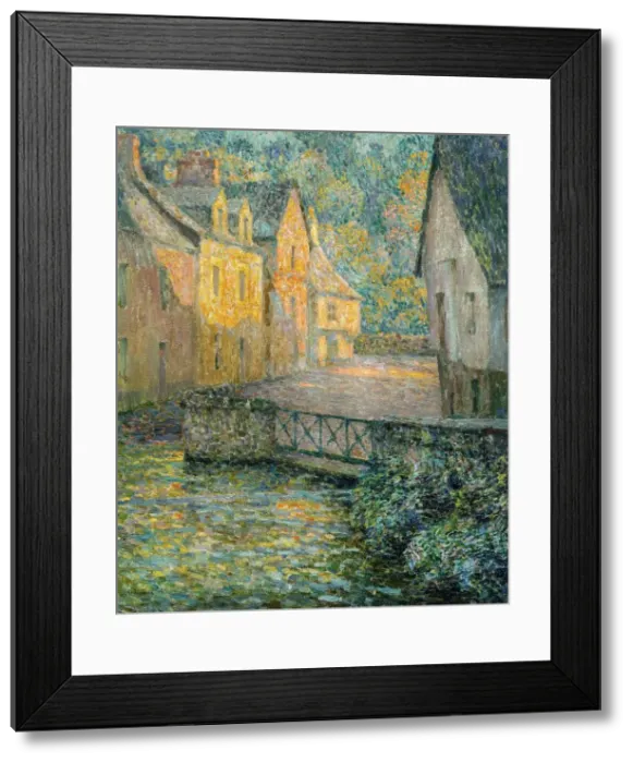 Framed Print : Golden morning, 1920. Creator: Le Sidaner, Henri (1862-1939) Framed Print : Golden morning, 1920. Creator: Le Sidaner, Henri (1862-1939)