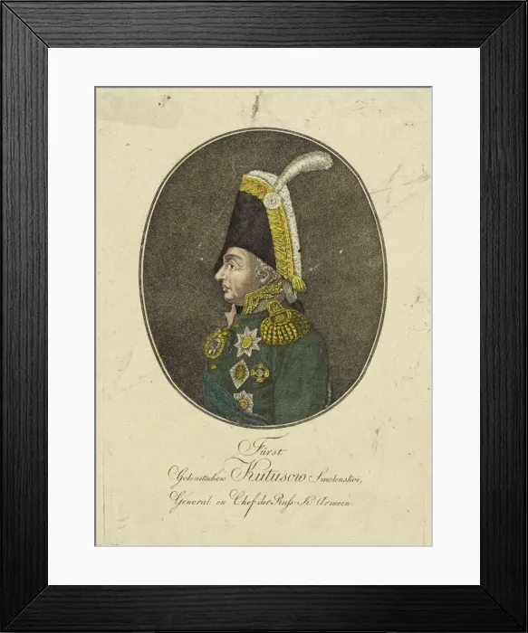 Framed Print : Portrait of Field Marshal Prince Mikhail Kutuzov (1745-1813), c. 1790 Framed Print : Portrait of Field Marshal Prince Mikhail Kutuzov (1745-1813), c. 1790