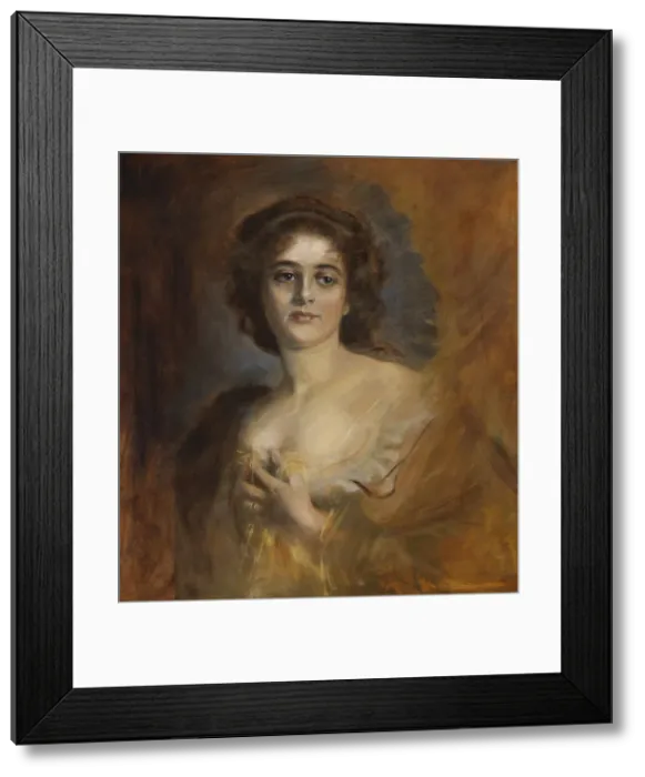Framed Print : Lolita Grafin von Zeppelin, c. 1900. Creator: Lenbach, Franz, von (1836-1904) Framed Print : Lolita Grafin von Zeppelin, c. 1900. Creator: Lenbach, Franz, von (1836-1904)