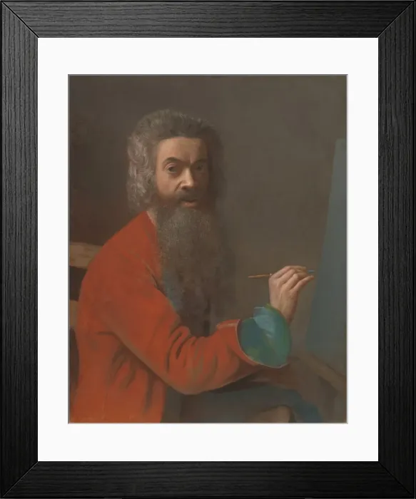 Framed Print : Self-portrait in Turkish costume, c. 1750. Creator: Liotard Framed Print : Self-portrait in Turkish costume, c. 1750. Creator: Liotard