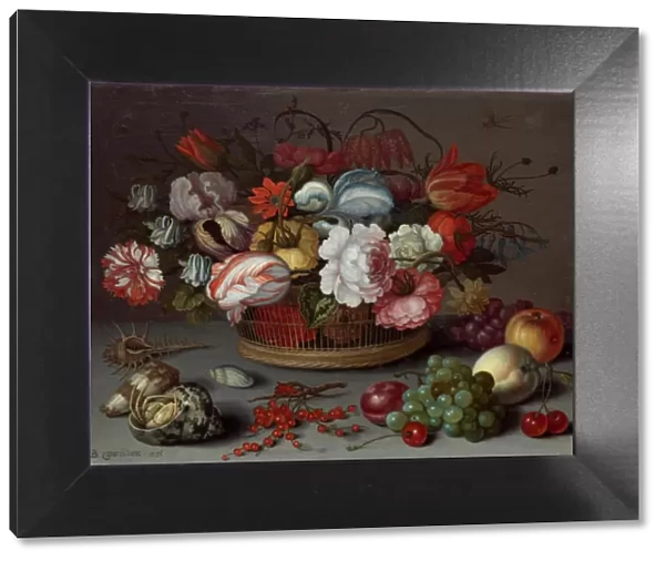 Basket of Flowers, c. 1622. Creator: Balthasar van der Ast