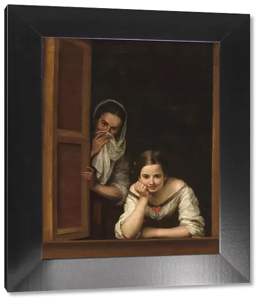 Two Women at a Window, c. 1655  /  1660. Creator: BartolomeEsteban Murillo