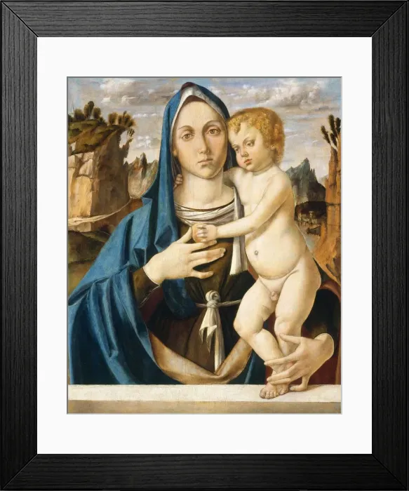 Framed Print : Madonna and Child, c. 1490. Creator: Bartolomeo Montagna Framed Print : Madonna and Child, c. 1490. Creator: Bartolomeo Montagna