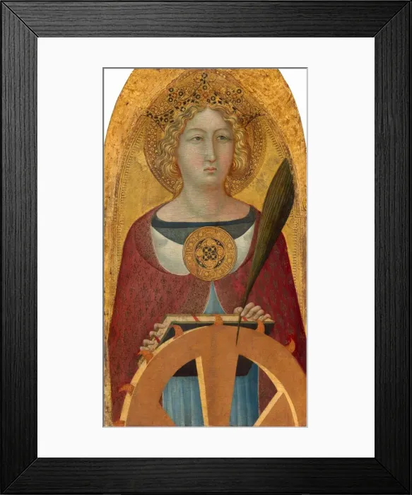 Framed Print : Saint Catherine of Alexandria, c. 1335 / 1340. Creator: Bartolommeo Bulgarini Framed Print : Saint Catherine of Alexandria, c. 1335 / 1340. Creator: Bartolommeo Bulgarini
