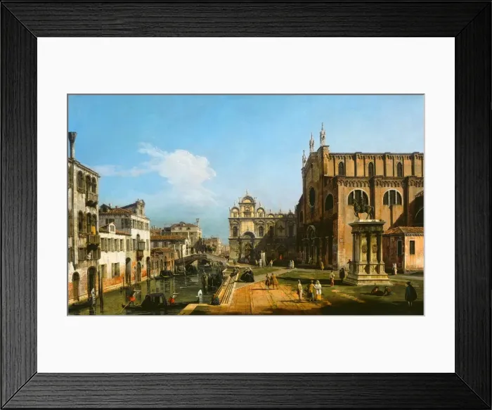 Framed Print : The Campo di SS. Giovanni e Paolo, Venice, 1743 / 1747. Creator: Bernardo Bellotto Framed Print : The Campo di SS. Giovanni e Paolo, Venice, 1743 / 1747. Creator: Bernardo Bellotto
