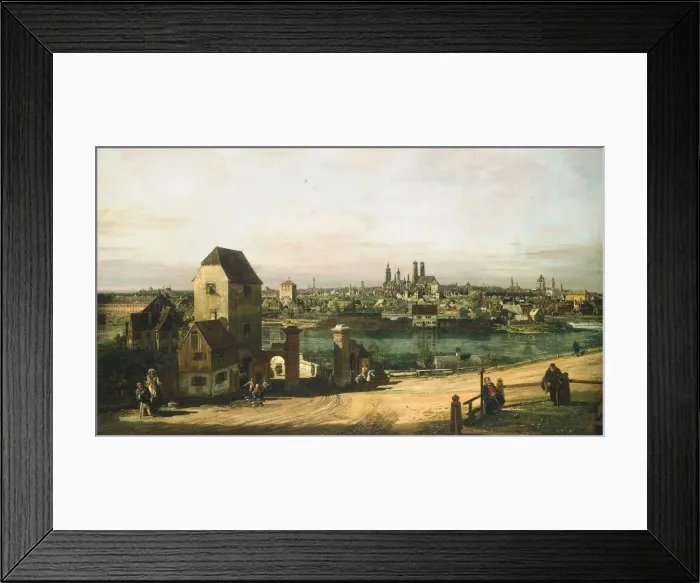Framed Print : View of Munich, c. 1761. Creator: Bernardo Bellotto Framed Print : View of Munich, c. 1761. Creator: Bernardo Bellotto