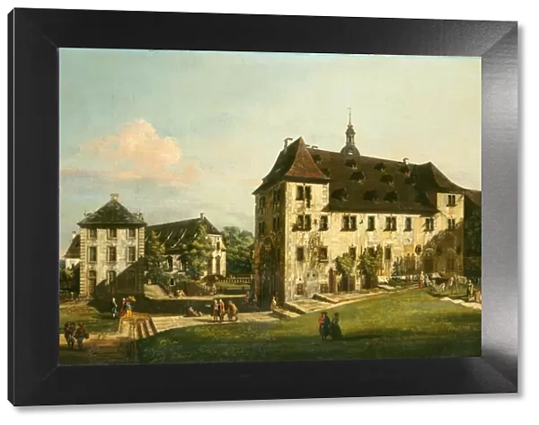 The Fortress of Konigstein: Courtyard with the Magdalenenburg, 1756-1758. Creator: Bernardo Bellotto