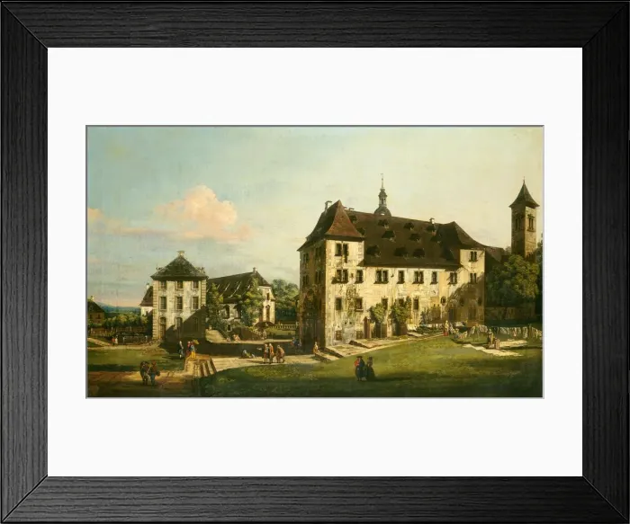 Framed Print : The Fortress of Konigstein: Courtyard with the Magdalenenburg, 1756-1758. Creator: Bernardo Bellotto Framed Print : The Fortress of Konigstein: Courtyard with the Magdalenenburg, 1756-1758. Creator: Bernardo Bellotto