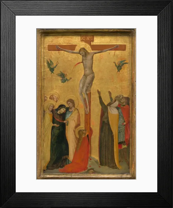 Framed Print : The Crucifixion, c. 1320 / 1325. Creator: Bernardo Daddi Framed Print : The Crucifixion, c. 1320 / 1325. Creator: Bernardo Daddi