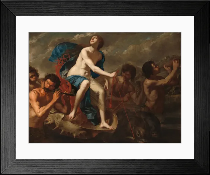 Framed Print : The Triumph of Galatea, c. 1650. Creator: Bernardo Cavallino Framed Print : The Triumph of Galatea, c. 1650. Creator: Bernardo Cavallino