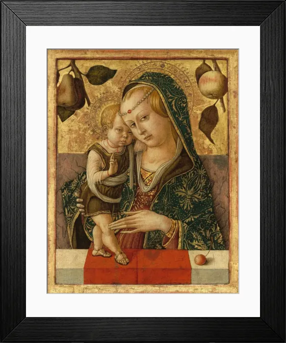Framed Print : Madonna and Child, c. 1490. Creator: Carlo Crivelli Framed Print : Madonna and Child, c. 1490. Creator: Carlo Crivelli
