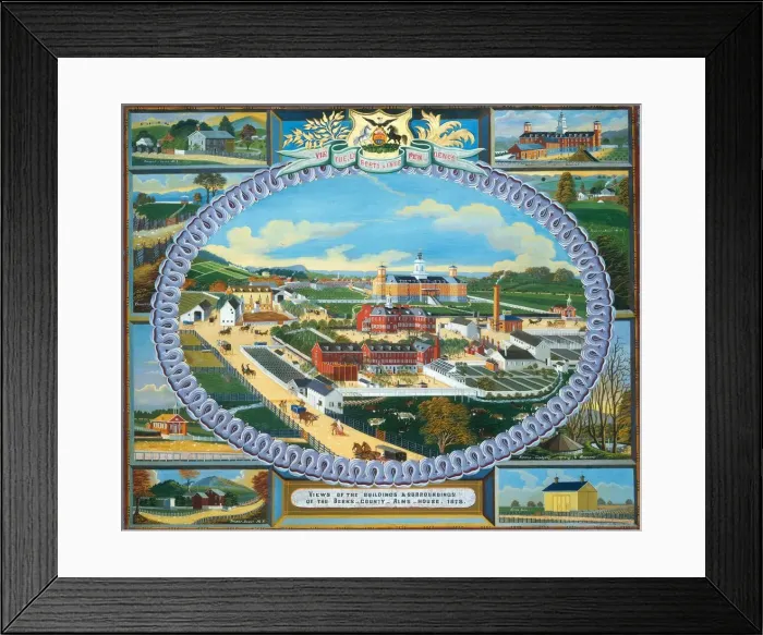 Framed Print : Berks County Almshouse, 1878, 1878. Creator: Charles C. Hofmann Framed Print : Berks County Almshouse, 1878, 1878. Creator: Charles C. Hofmann