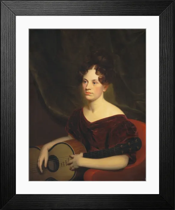 Framed Print : Cora Livingston, c. 1833. Creator: Charles Cromwell Ingham Framed Print : Cora Livingston, c. 1833. Creator: Charles Cromwell Ingham