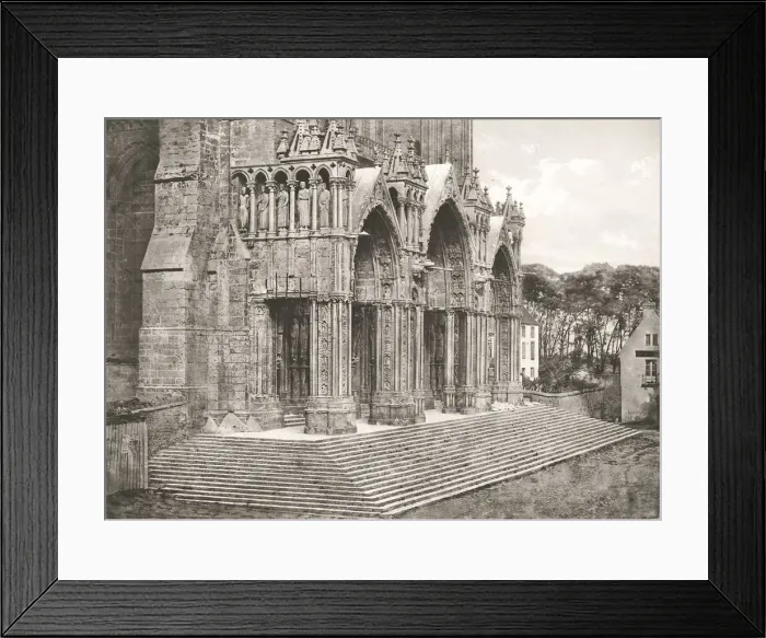 Framed Print : Cathedrale de Chartres - Portique du Midi XIIe Siecle, c. 1854, printed c. 1857 Framed Print : Cathedrale de Chartres - Portique du Midi XIIe Siecle, c. 1854, printed c. 1857